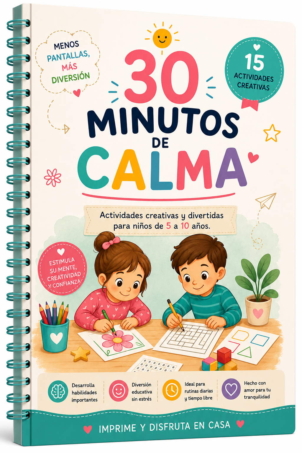 30 Minutos de Calma | Ebook de Actividades Creativas para Niños