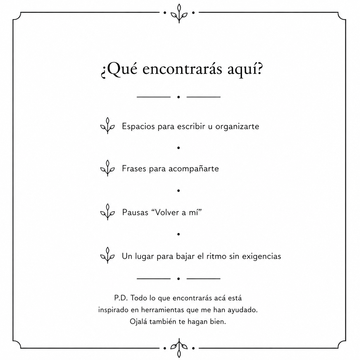 🌿 Agenda del Presente | Agenda imprimible de bienestar y organización personal